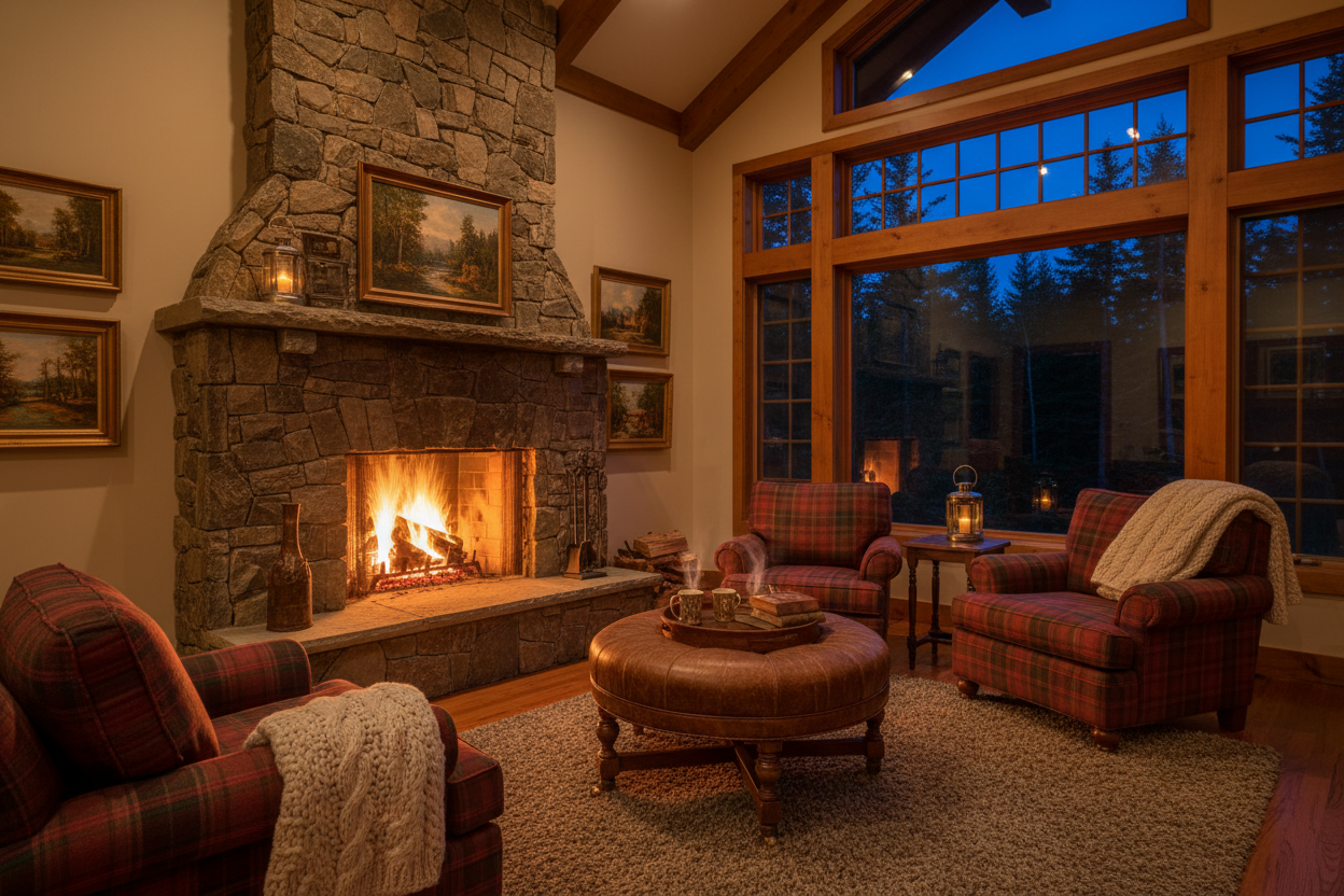 Cozy Muskoka Fireplace